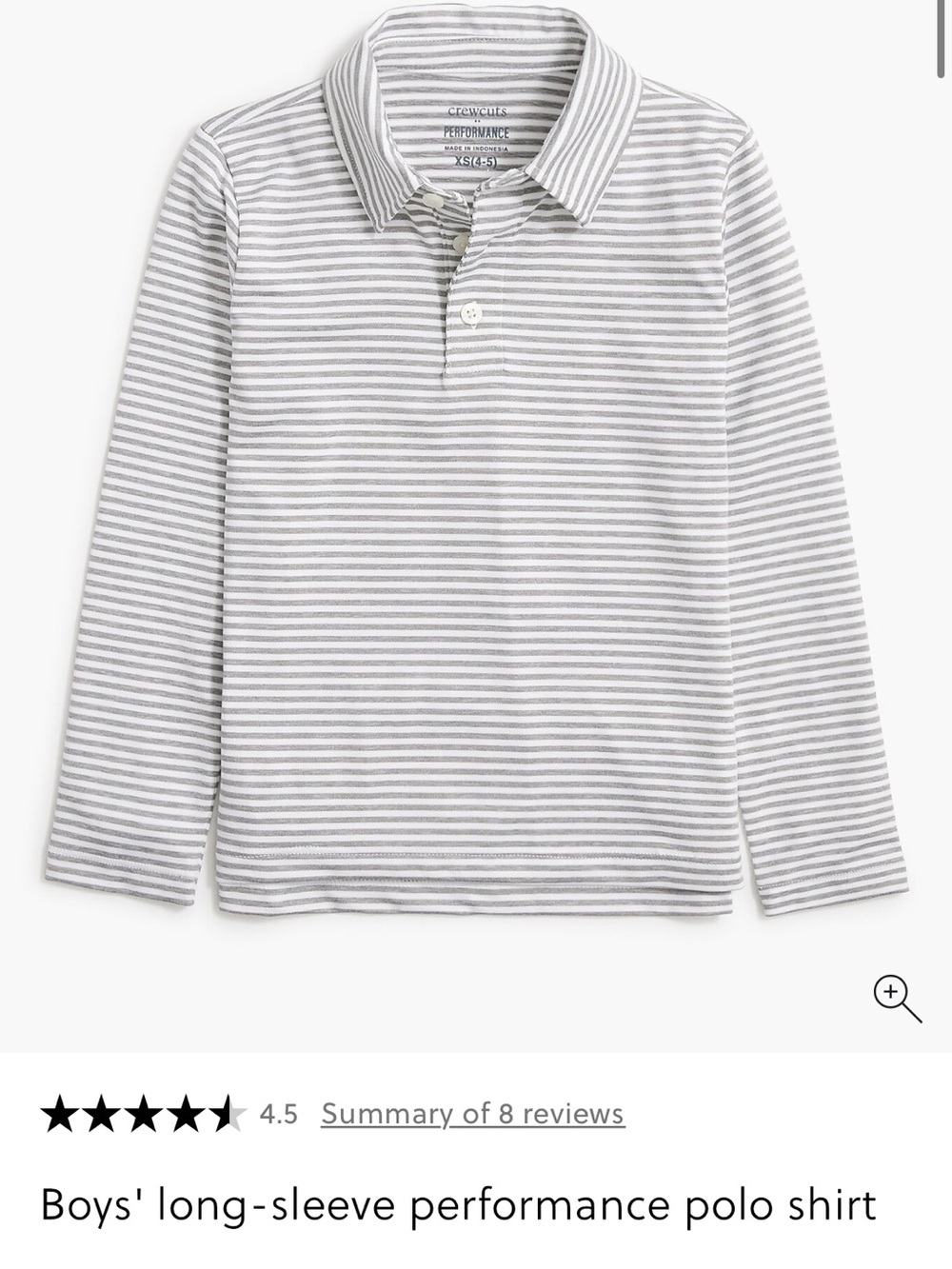 Boys Crewcuts performance long sleeve polo shirt